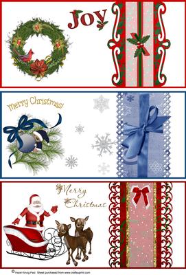 3 Dl Toppers for Christmas