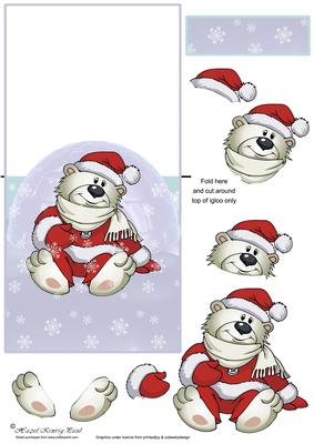 Over the Edge Decoupage Christmas Card