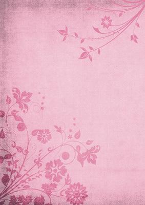 Shabby Chic Floral Flourish Background (dusky Rose)
