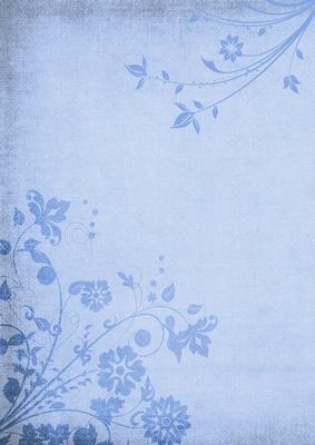 Shabby Chic Floral Flourish Background (blue)