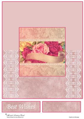Over the Edge Roses & Lace Card