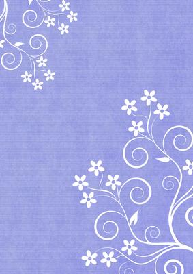 Garden Flourish Background (powder Blue)