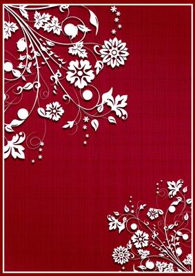 Flower Garden Flourish Background (burgundy)