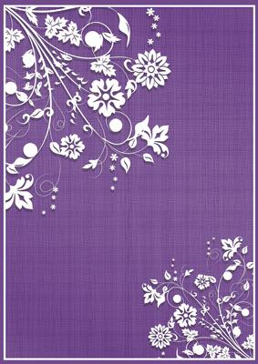 Flower Garden Flourish Background (purple)