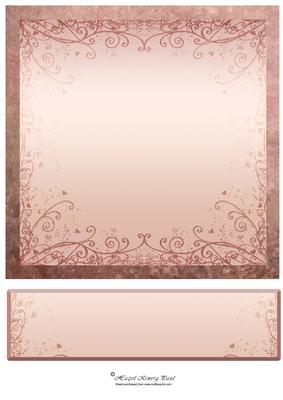Nature 8in Card Front & Text Plate (copper)