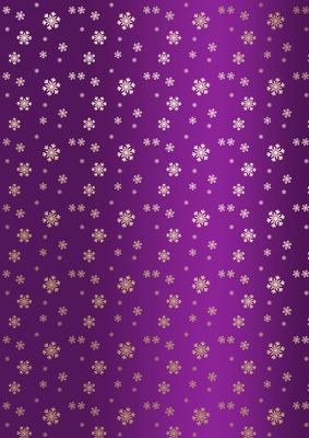 Golden Snowflakes Christmas Background (purple)