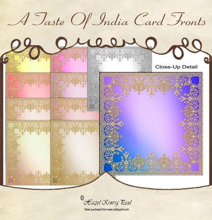 A Taste of India Card Fronts