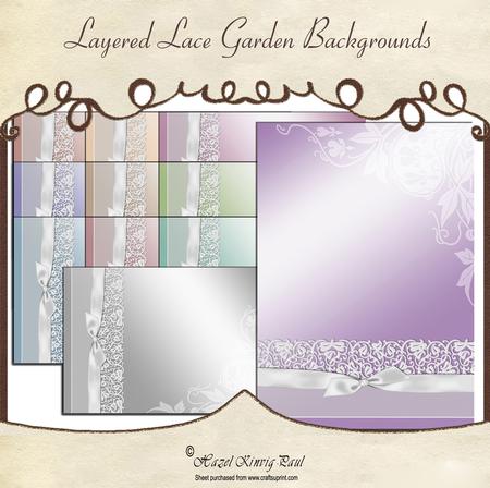 Layered Lace Garden Backgrounds