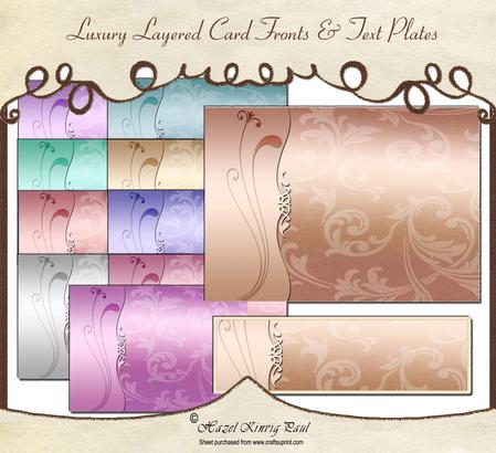 Luxury Layered Card Fronts & Text Plates