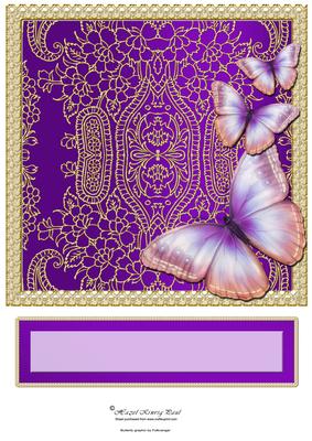 Butterfly Dreams Topper (purple)