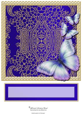 Butterfly Dreams Topper (blue)