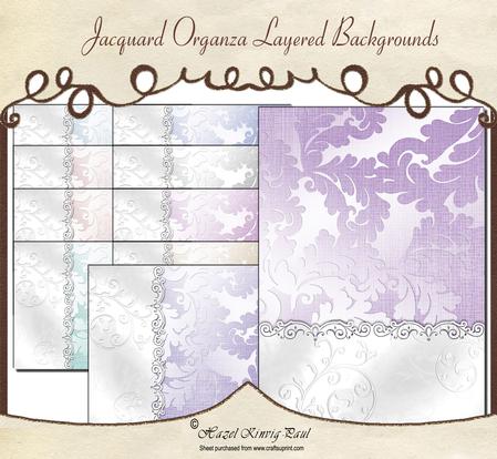 Jacquard Organza Layered Backgrounds