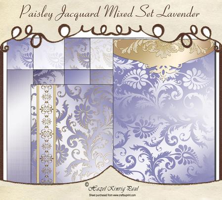 Paisley Jacquard Mixed Set Lavender
