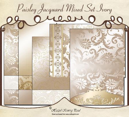 Paisley Jacquard Mixed Set Ivory