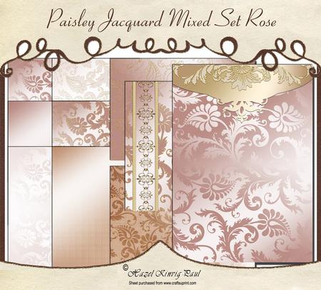 Paisley Jacquard Mixed Set Rose