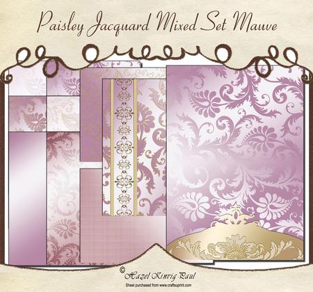 Paisley Jacquard Mixed Set Mauve