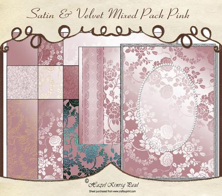 Satin & Velvet Mixed Pack Pink