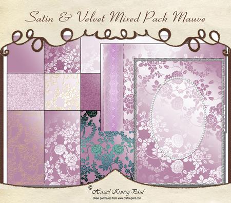Satin & Velvet Mixed Pack Mauve