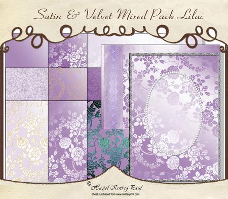 Satin & Velvet Mixed Pack Lilac