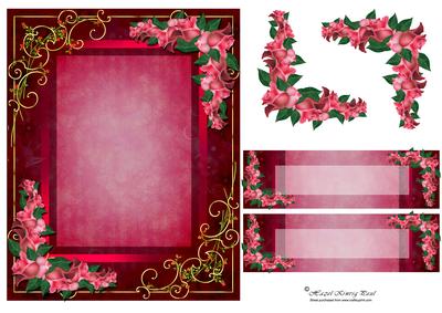 Rose Framed Decoupage Card Front