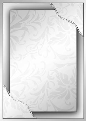 Stand-out Framed Card Front - Silver Grey