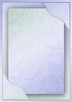 Stand-out Framed Card Front - Baby Blue