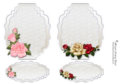 Lace & Roses Toppers & Text Plates #1
