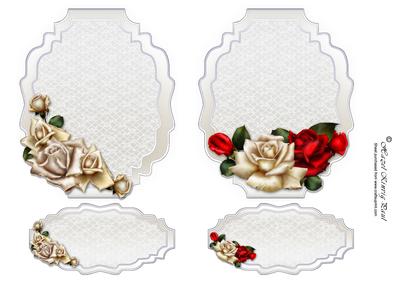 Lace & Roses Toppers & Text Plates #2