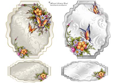 Butterfly Garden Toppers & Text Plates #1&2