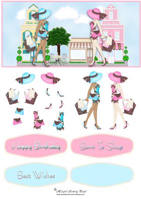Born to Shop Dl Card