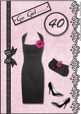 Go Girl A4 Card Front