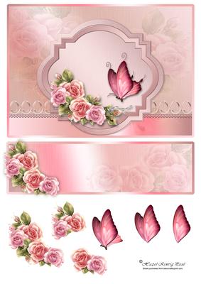 Dream Roses Decoupage Easel