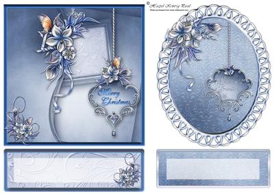 Winter Floral Easel Panels & Topper