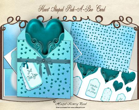 Heart Shaped Peek-a-boo Card