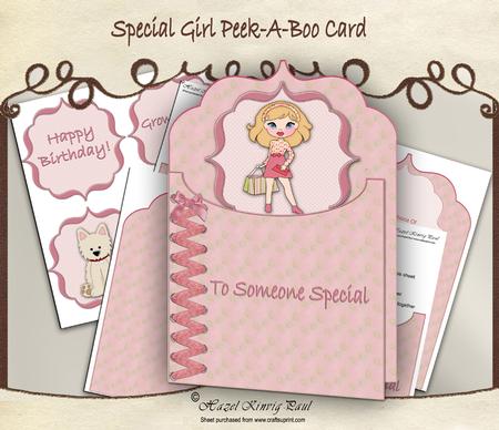 Special Girl Peek-a-boo Card