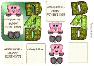 Dad Over the Side Card