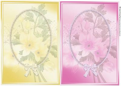 Flowers & Pearls Card Fronts 1 & 2