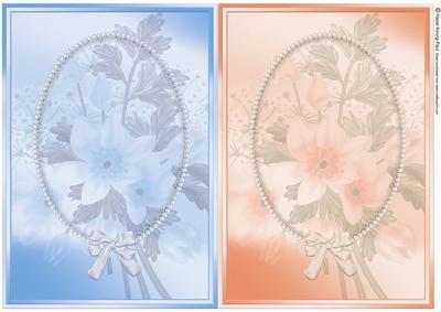 Flowers & Pearls Card Fronts 3 & 4