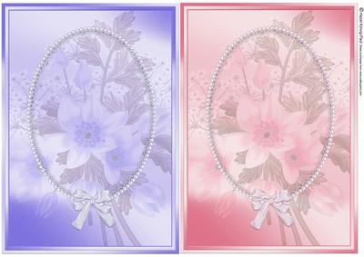 Flowers & Pearls Card Fronts 5 & 6