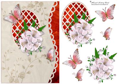 Scalloped Edge Lattice Card