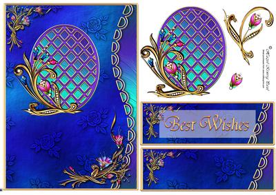 Glamour Scalloped Lattice Card