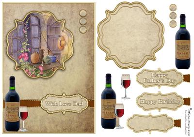 Layered Male Card Front/topper