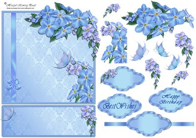 Floral Decoupage Over the Edge
