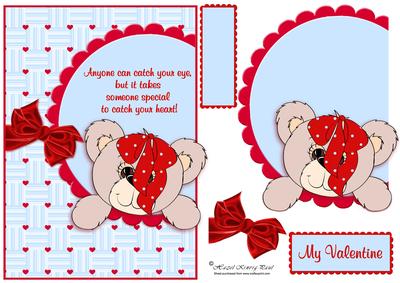 Quirky Off the Edge Valentine Teddy