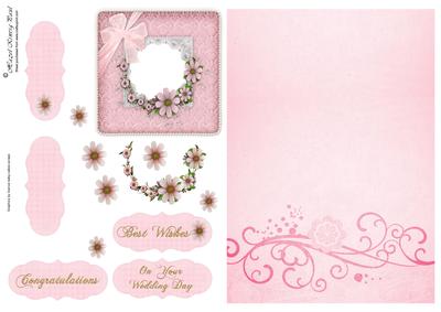 Pink Wedding-engagement-anniversary Card