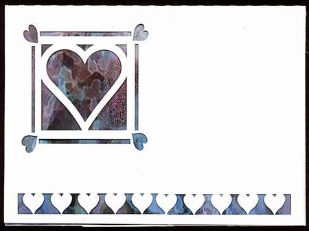 Landscape Framed Heart Window Card
