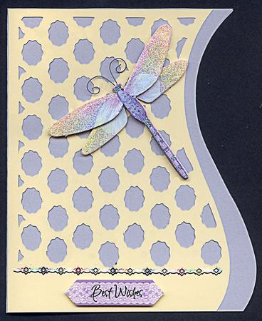 S Shaped Card With Lattice Overlay