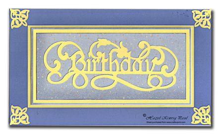 Birthday Word Art & Corners
