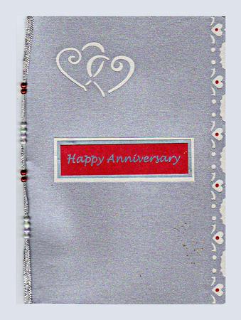 Stencilled Hearts Card