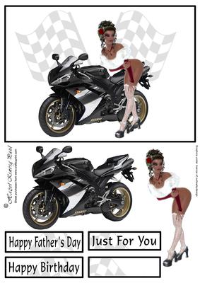 Racy Motorbike Card